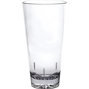 Thunder Group 20 Ounce Clear Polycarbonate Mixing Glass - Starburst Base 3 Thunder Group 20 Ounce Clear Polycarbonate Mixing Glass - Starburst Base