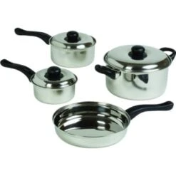 GENERIC 7-Piece Stainless Steel Pot/pan Set