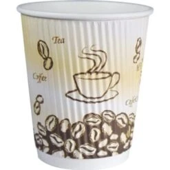 Rdi-Usa Hot Beverages Ripple 9 Ounce Individually Wrapped Cup, Case Of 900