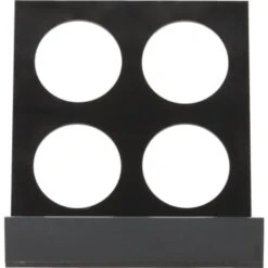 GENERIC 4 Hole K-Cup Holder Black Plastic Package Of 12