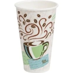 Dixie 16 Oz Insulated Paper Hot Cup Case Of 1000